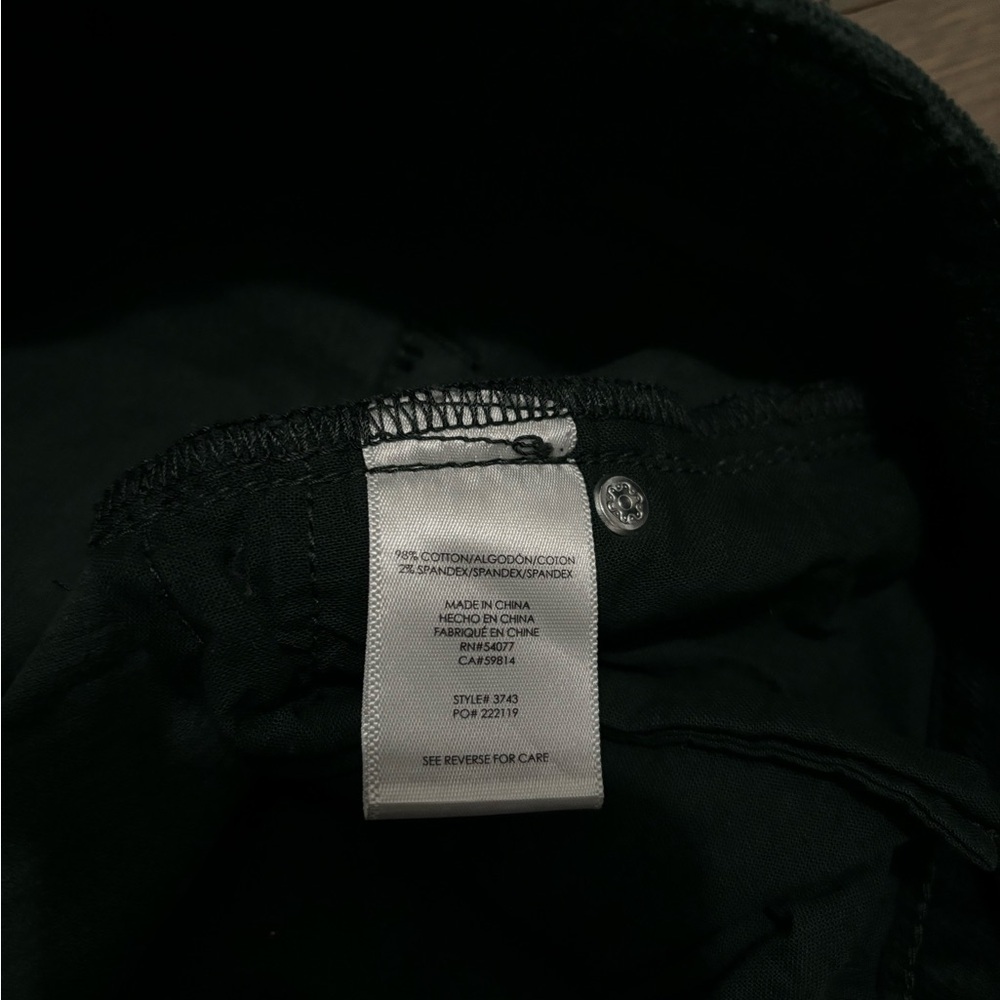 Cabi Skinny Cord Forest Green Size 4 - Picture 8 of 8